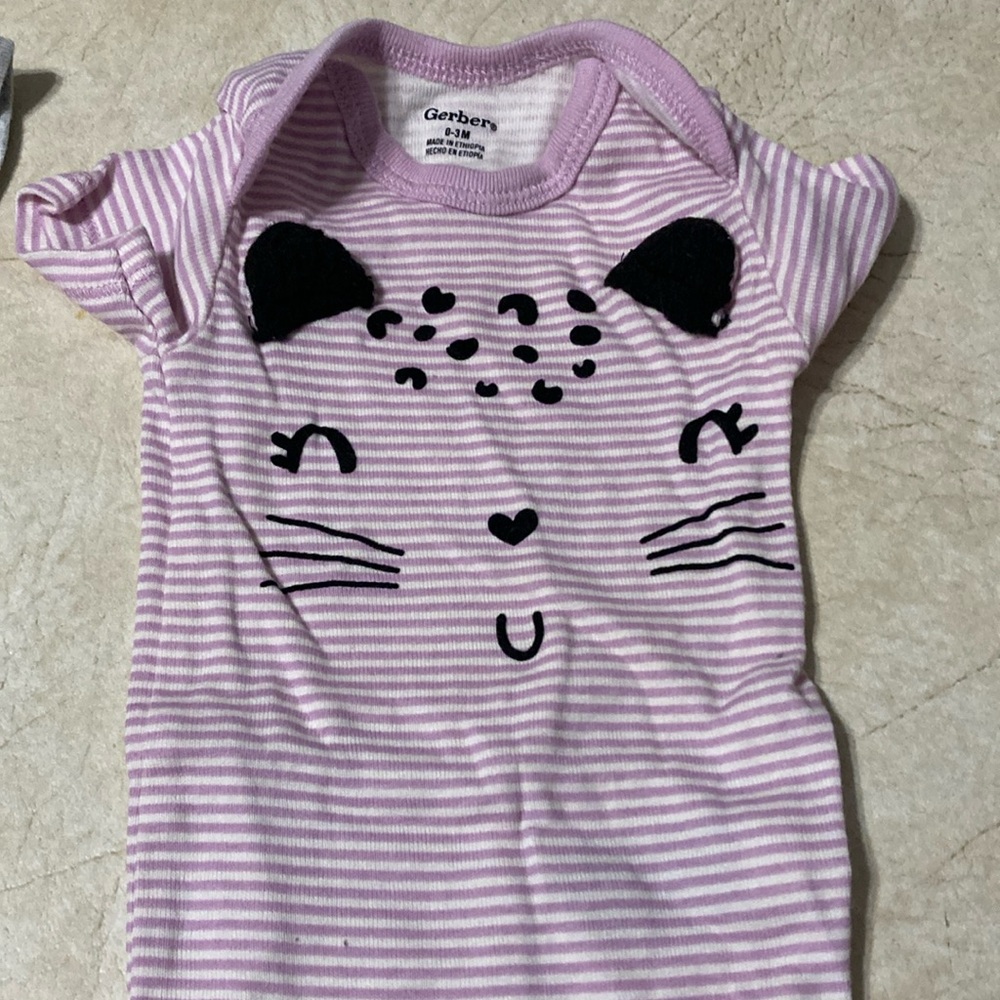 0-3M girls onesies